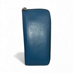 Louis Vuitton Taurillon Leather Blue Zippy Wallet